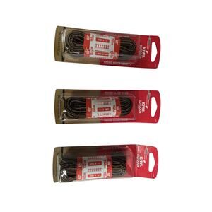 3x Pair Kiwi Outdoor Laces 60" Round Black Sand 2329 NEW 60 Inch Boot 8 Eyelet